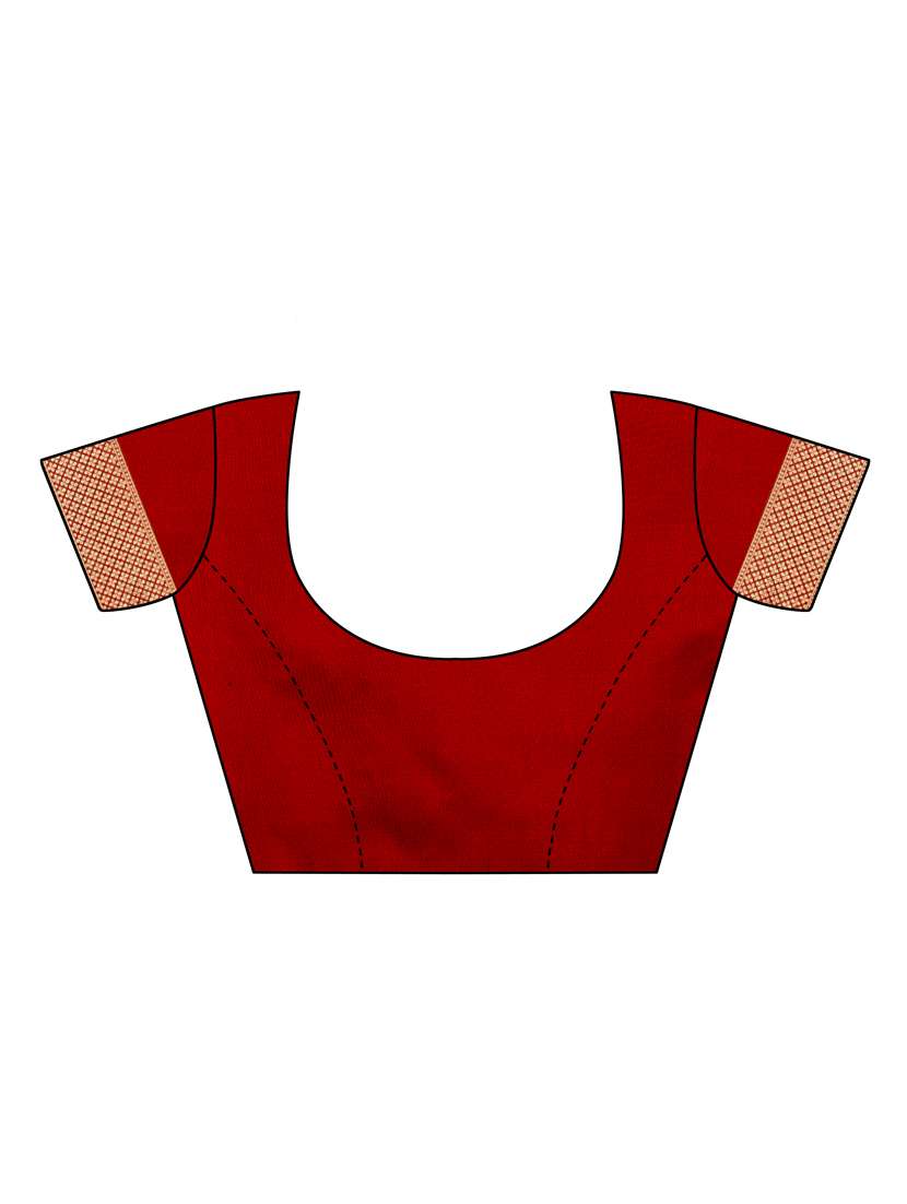 ethnic motifs banarasi saree with blouse - 17687747 -  Standard Image - 2