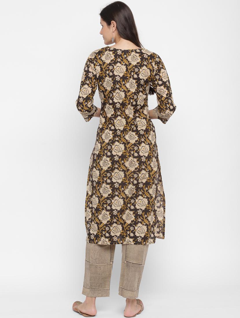 floral kurta pant set - 17690368 - Standard Image - 2