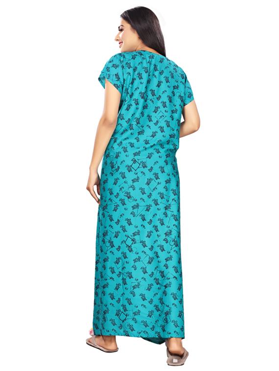 round neck printed nighty - 17690474 - Standard Image - 2