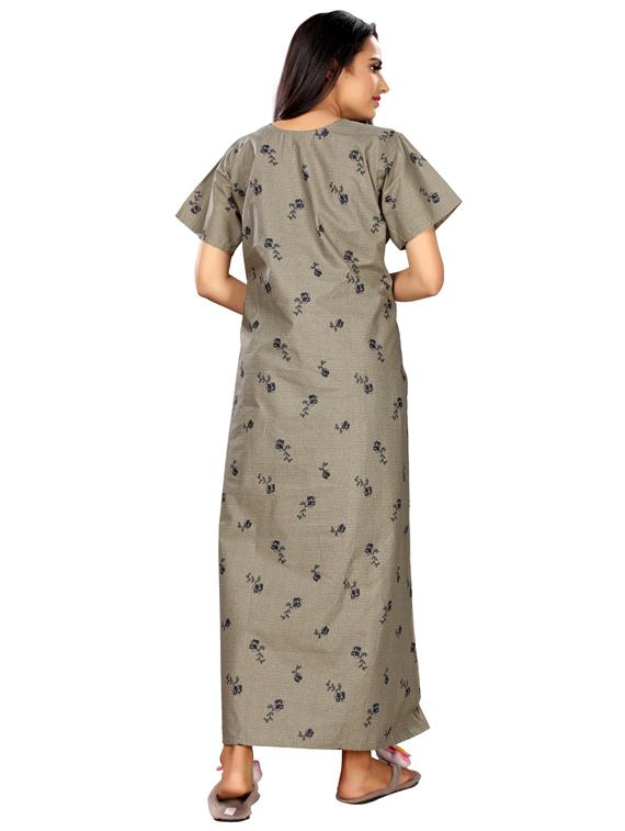 round neck printed nighty - 17690477 - Standard Image - 2