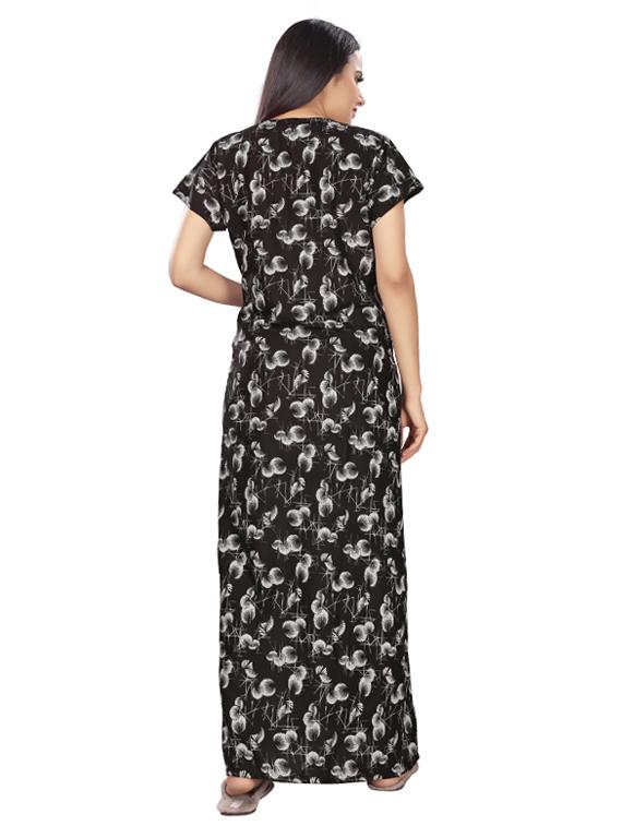 square neck printed nighty - 17690487 - Standard Image - 2