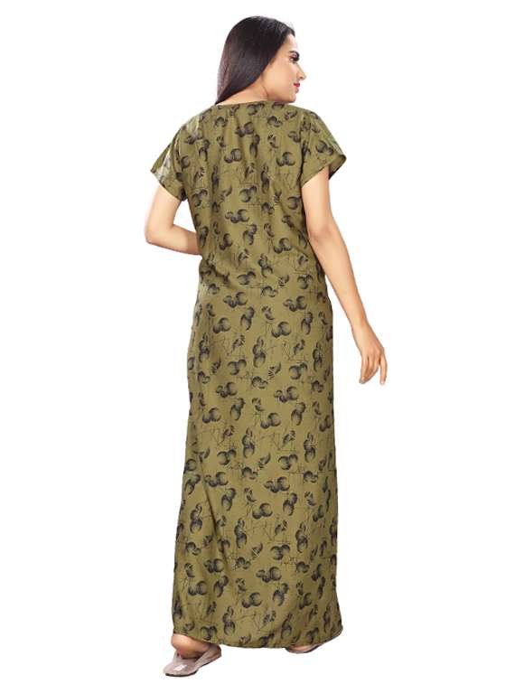 v-neck printed nighty  - 17690488 -  Standard Image - 2