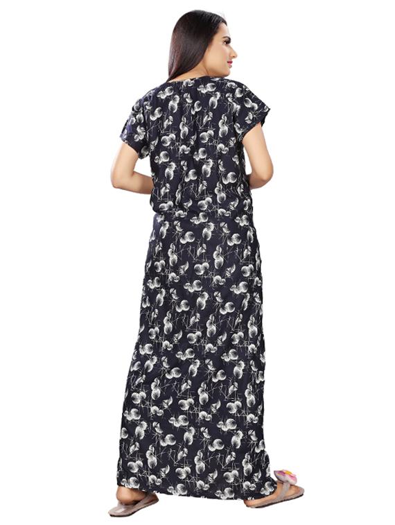 v-neck printed nighty - 17690490 - Standard Image - 2