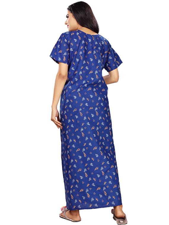 square neck printed nighty - 17690492 - Standard Image - 2