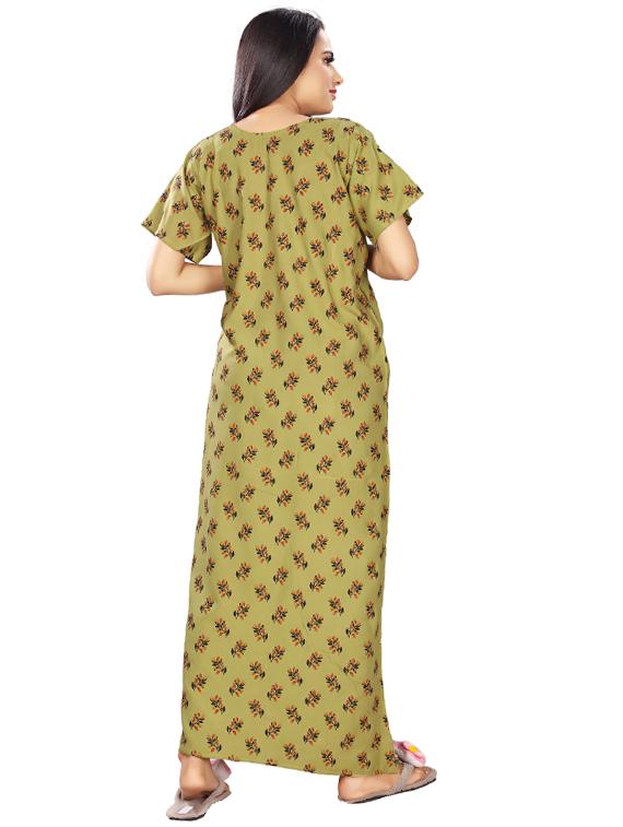round neck printed nighty - 17690500 - Standard Image - 2