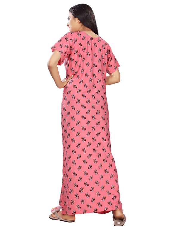 v-neck printed nighty  - 17690501 -  Standard Image - 2