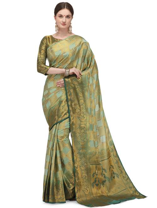 women's banarasi saree with blouse - 17690939 -  Standard Image - 0