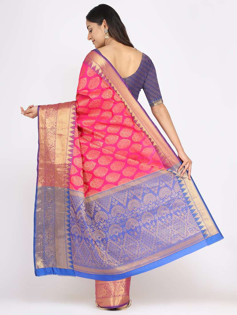 women's banarasi saree with blouse - 17691010 -  Standard Image - 2