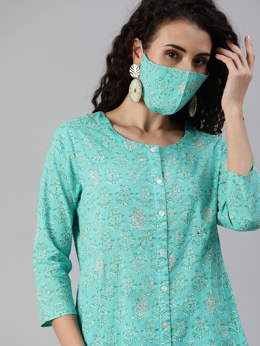 printed kurta pant set - 17691050 - Standard Image - 2