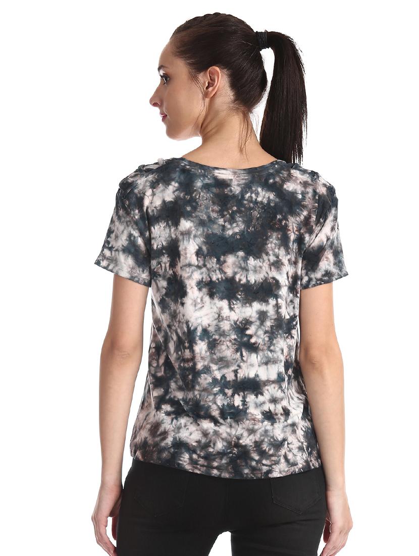v-neck tie & dye top - 17691295 - Standard Image - 2