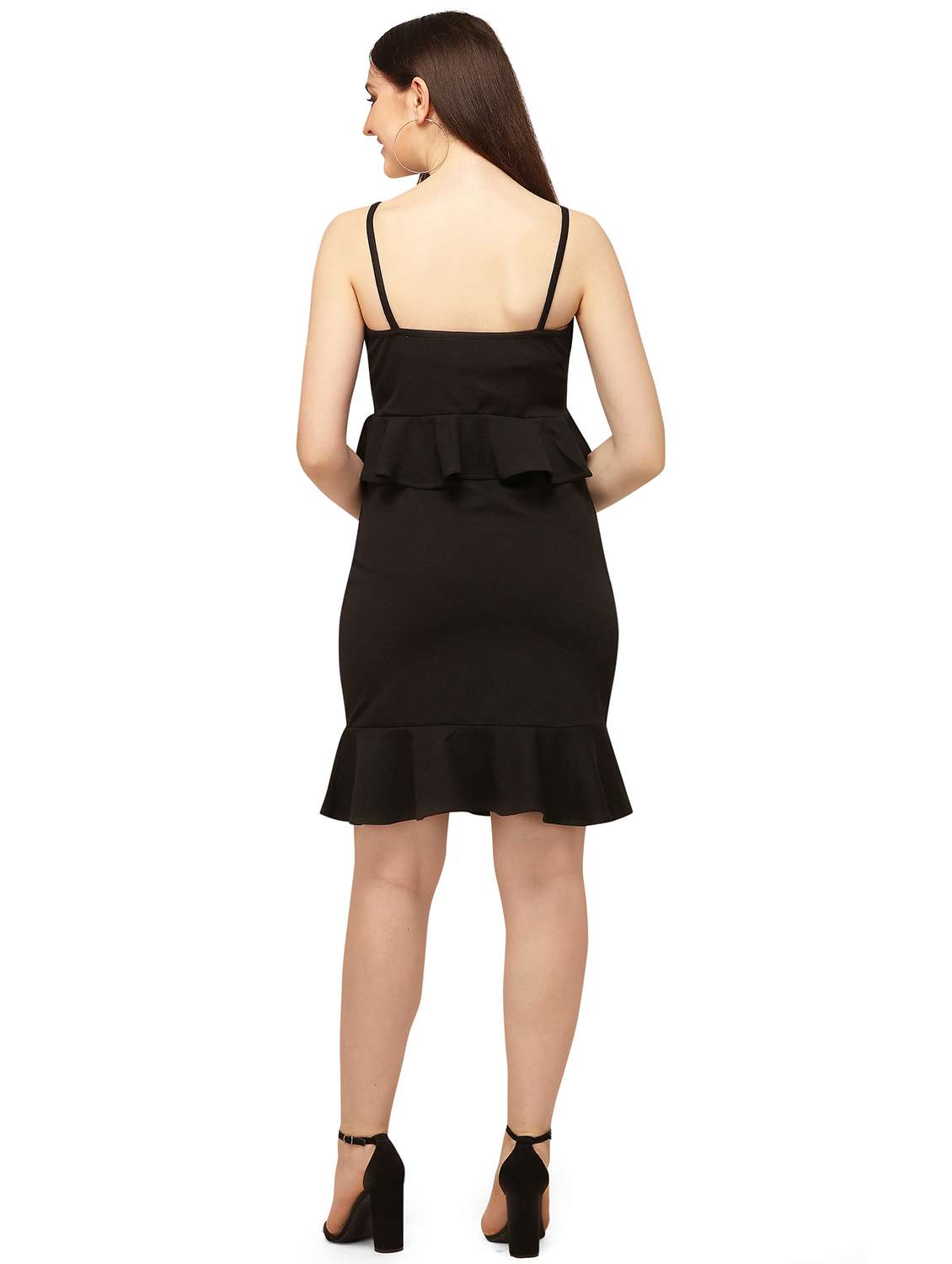 cami neck solid a-line dress - 17691617 - Standard Image - 2