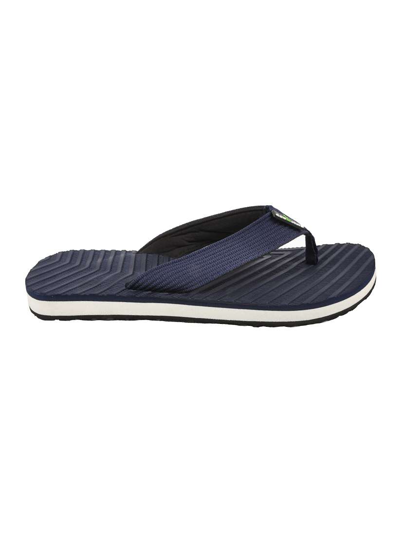 navy fabric slip on flip flops - 17691767 -  Standard Image - 2