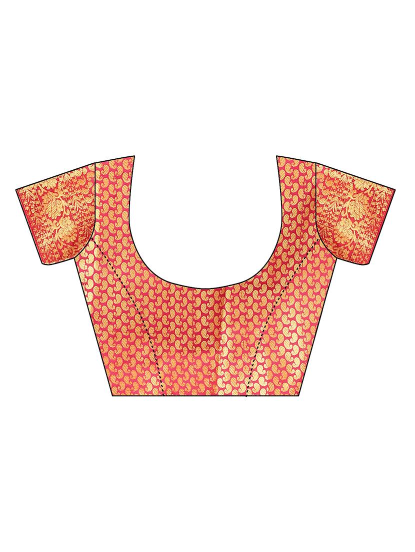 jacquard kanjivaram saree with blouse - 17691813 - Standard Image - 2