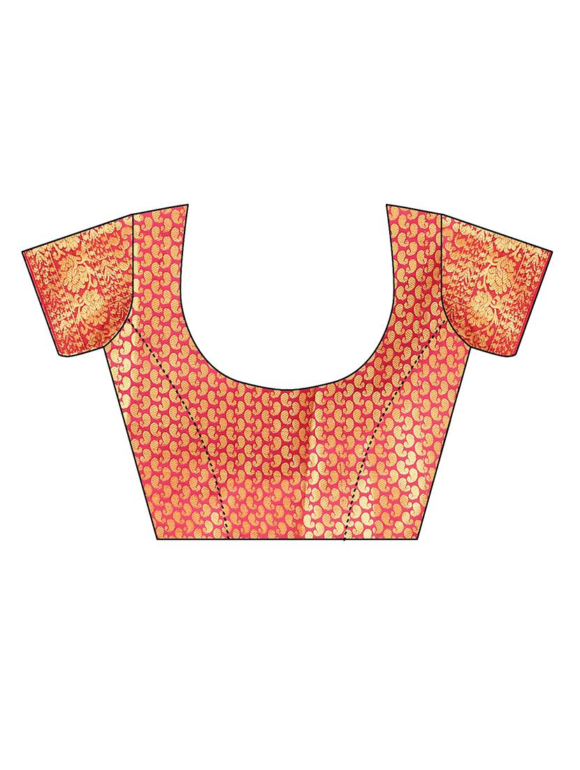 jacquard kanjivaram saree with blouse - 17691820 - Standard Image - 2