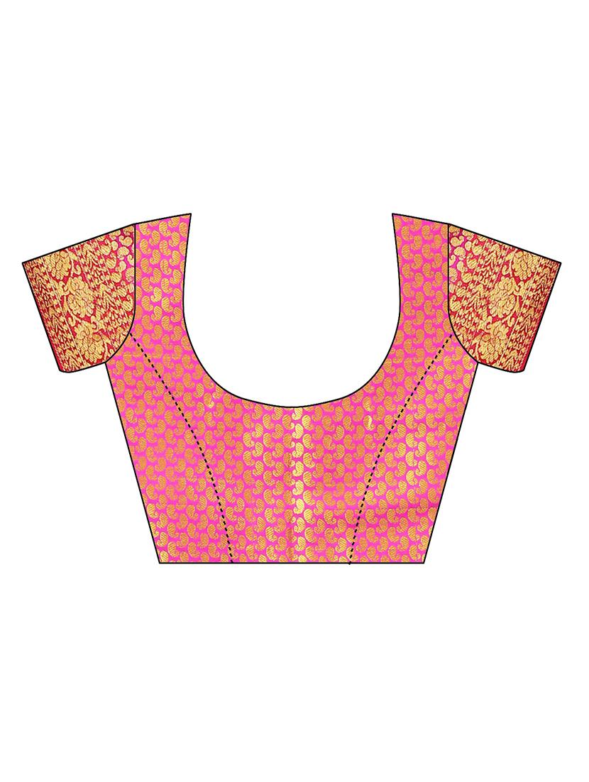 jacquard kanjivaram saree with blouse - 17691824 - Standard Image - 2
