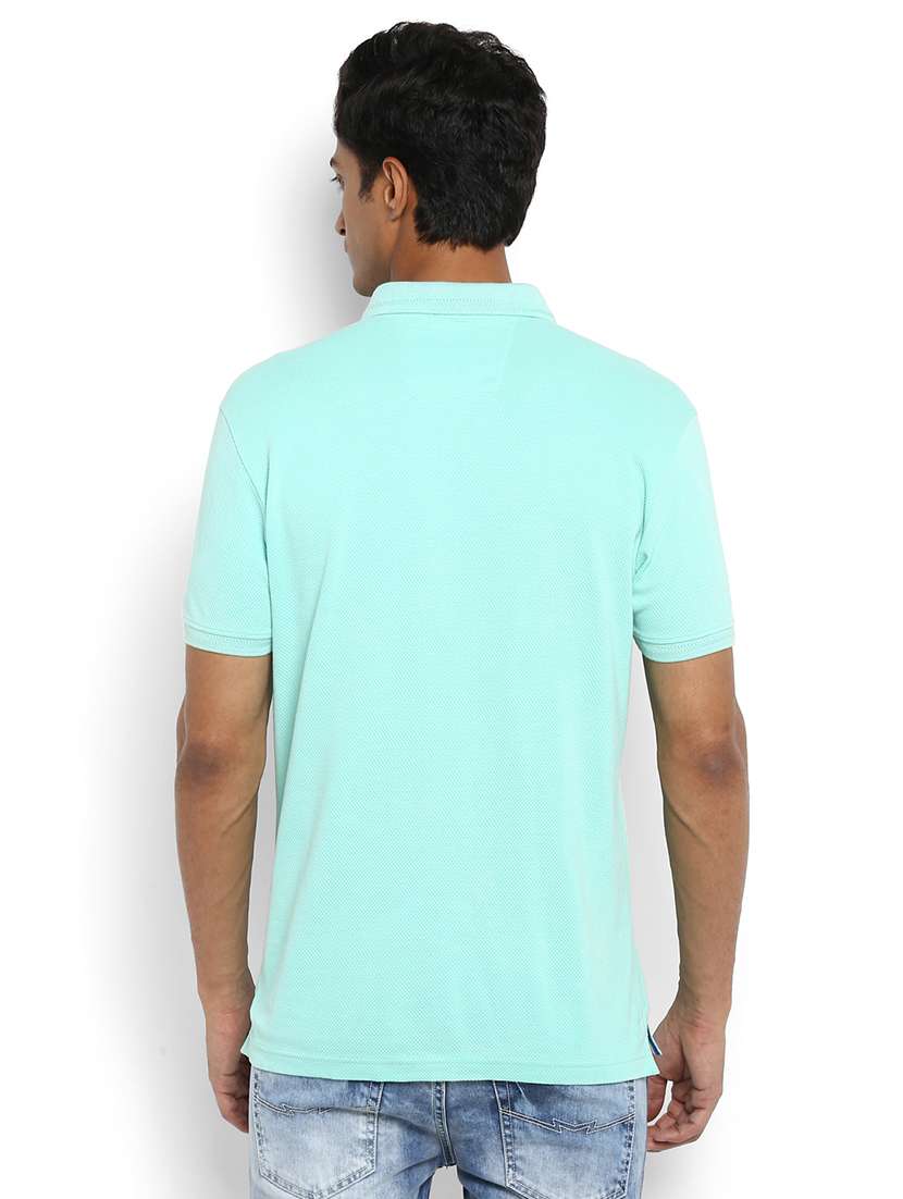 green solid polo t-shirt - 17692210 - Standard Image - 2