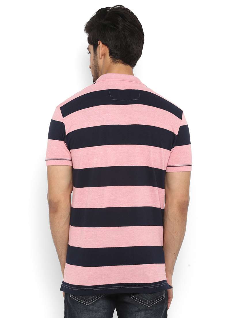 pink striped polo t-shirt - 17692215 - Standard Image - 2