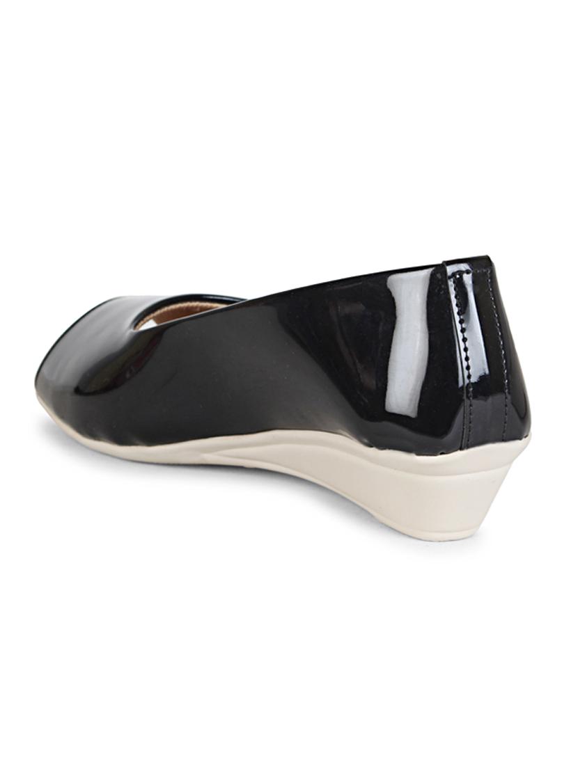 black pvc slip on sandals - 17692794 - Standard Image - 2