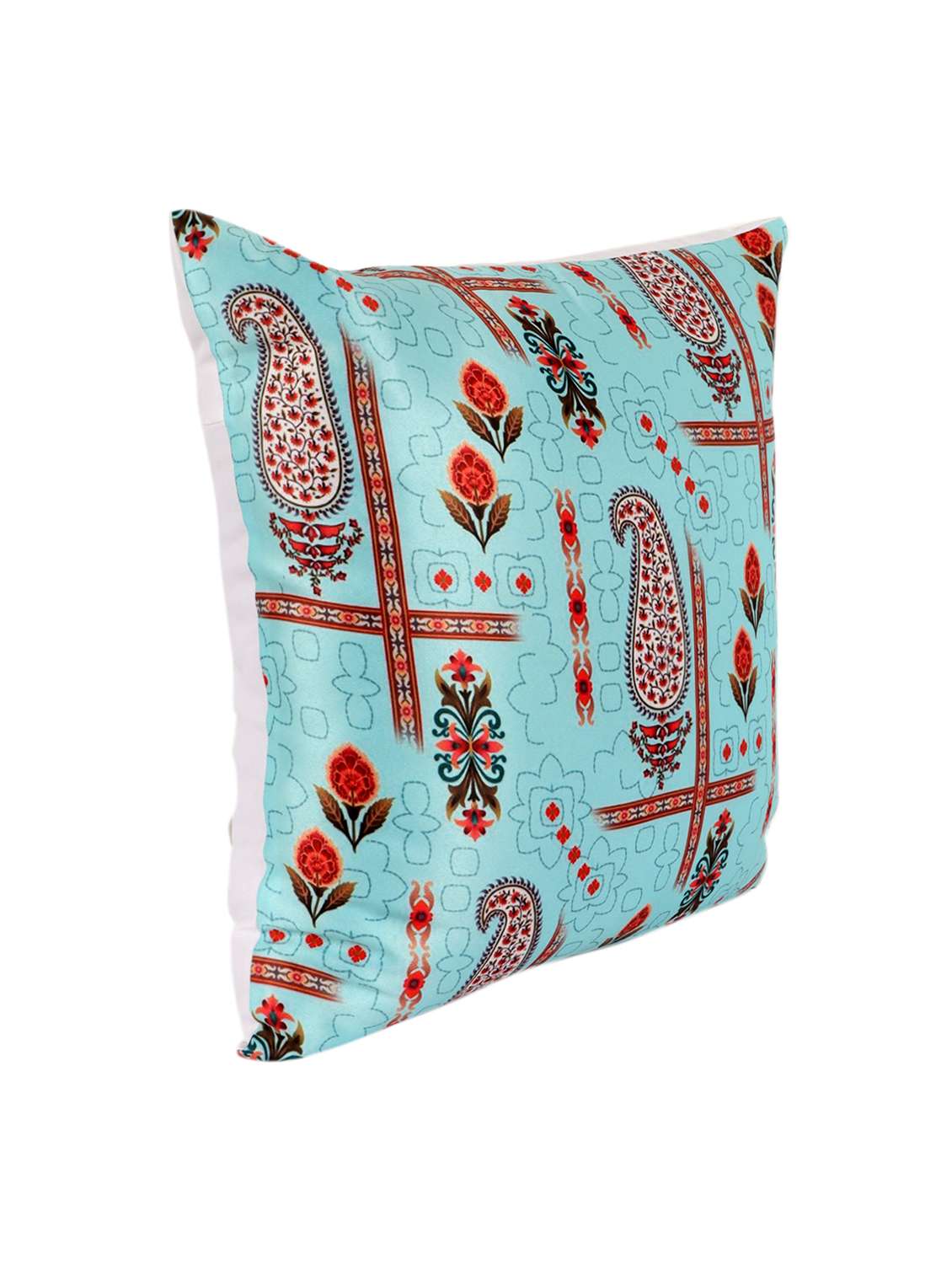 ambbi collections digital printed cushion cover  16 x 16 inches in satin, set of 1 - 17692869 -  Standard Image - 2