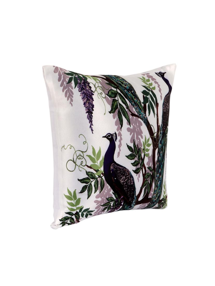 ambbi collections digital printed cushion cover  16 x 16 inches in satin, set of 1 - 17692871 -  Standard Image - 2