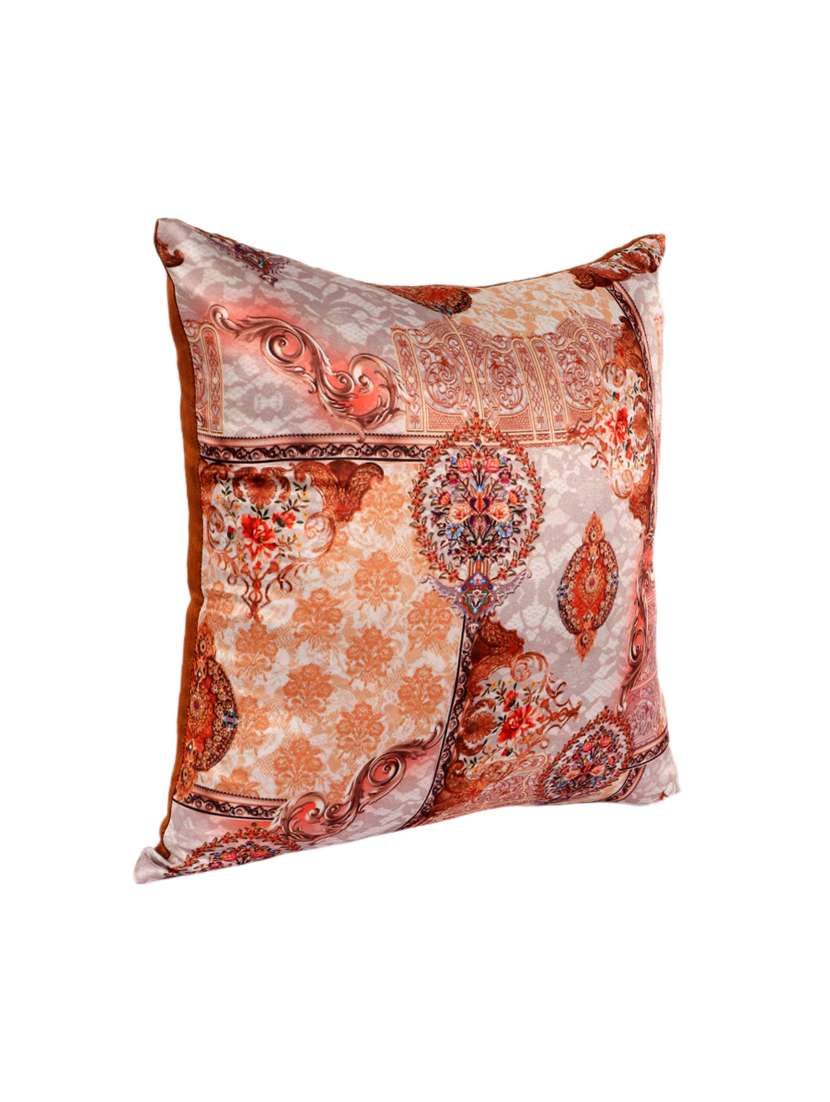 ambbi collections digital printed cushion cover  16 x 16 inches in satin, set of 1 - 17692879 -  Standard Image - 2