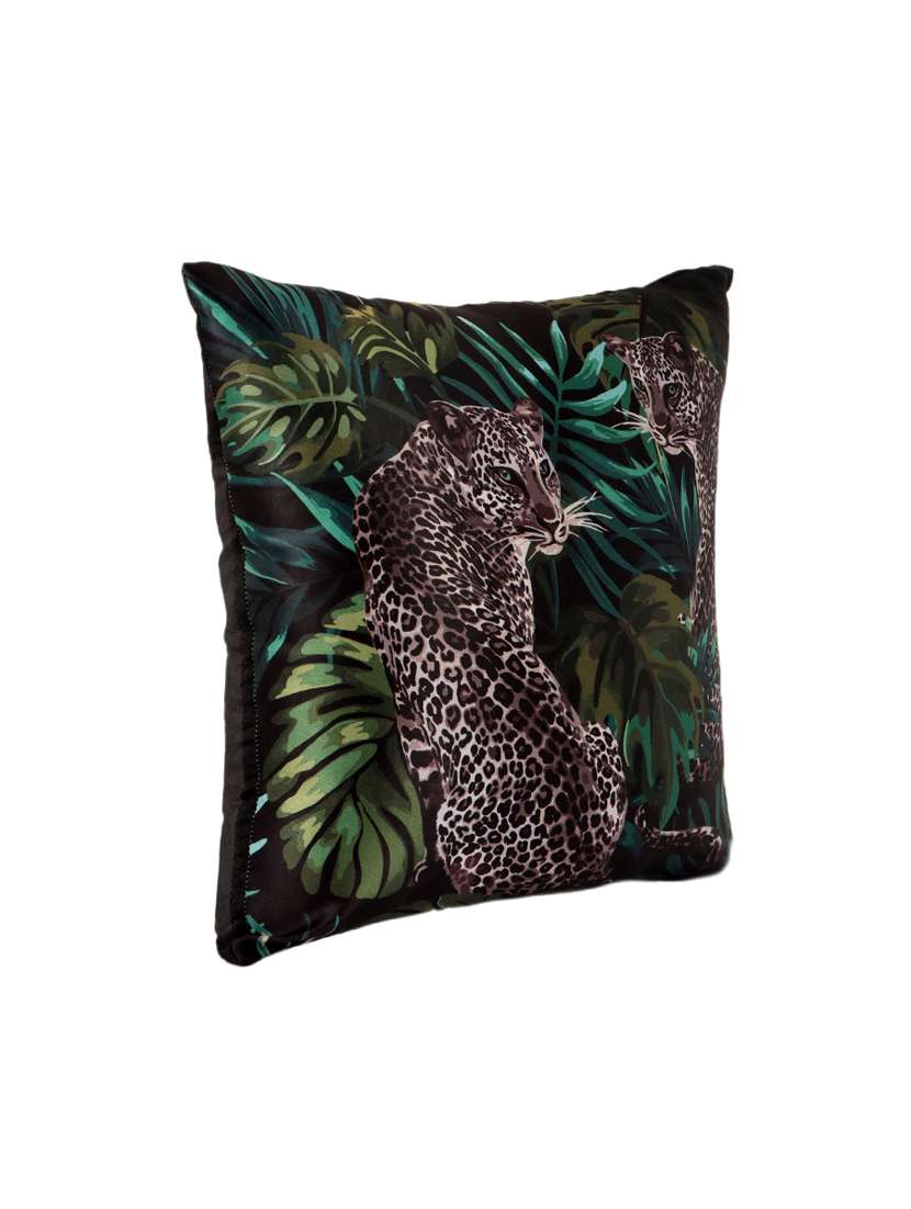 ambbi collections digital printed cushion cover  16 x 16 inches in satin, set of 1 - 17692895 -  Standard Image - 2