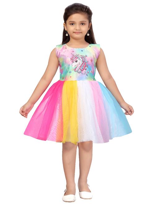 girls round neck sleeveless frock - 17692981 - Standard Image - 0
