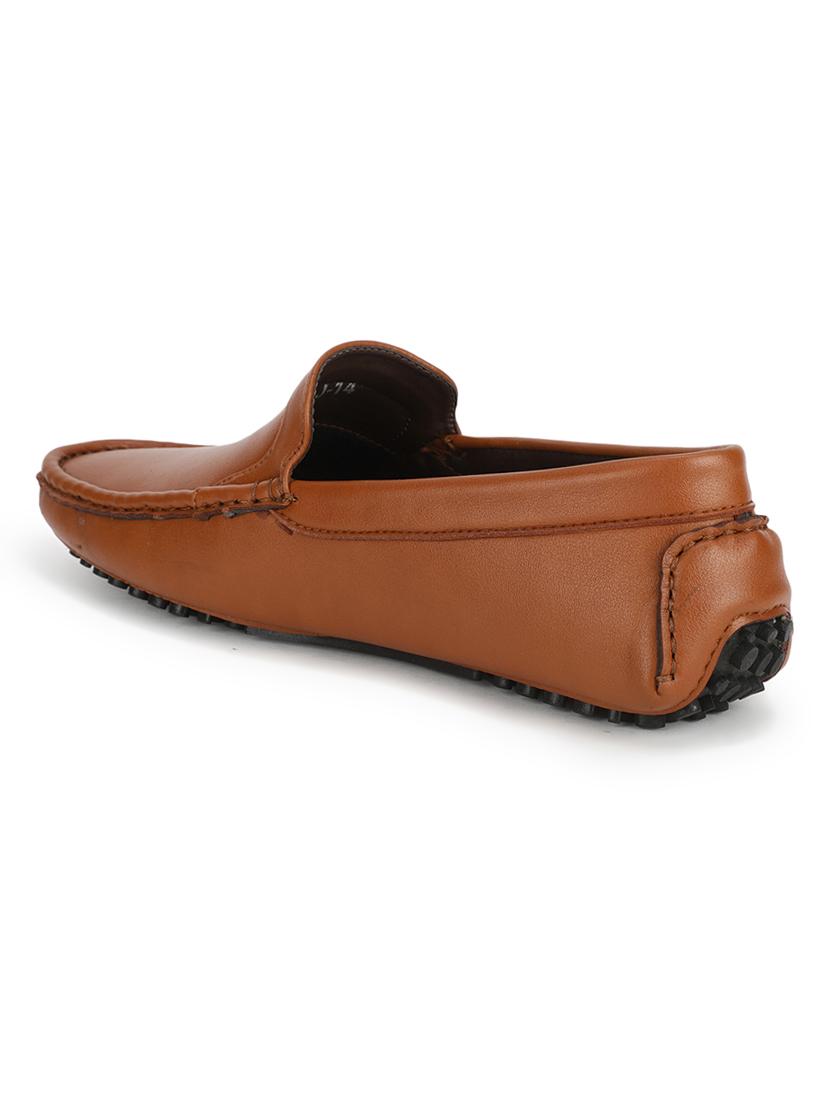 tan pu slip on loafers - 17693855 - Standard Image - 2