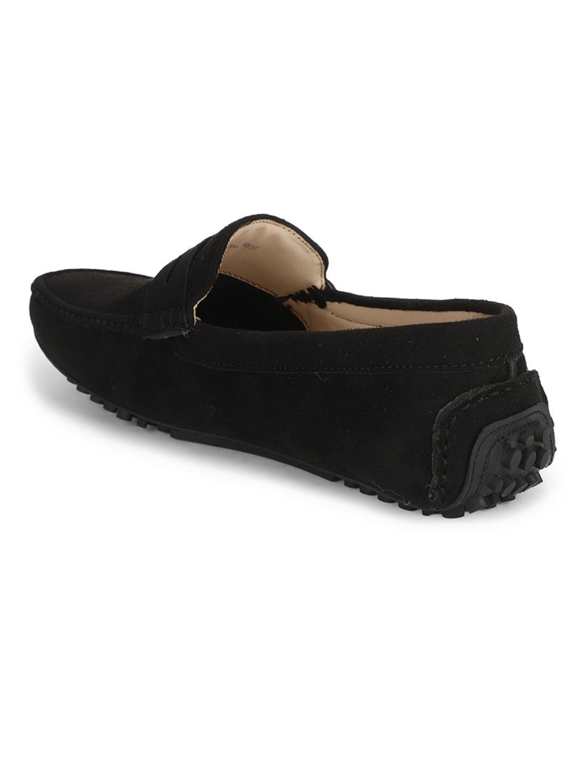 black suede slip on loafers - 17693881 - Standard Image - 2