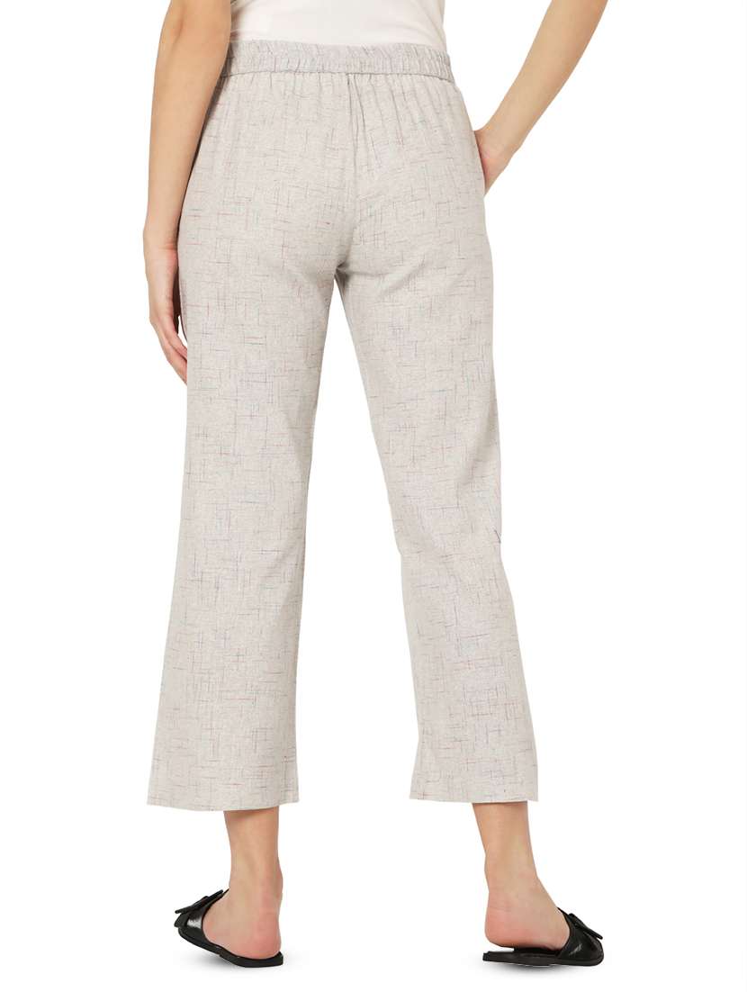 high rise cropped trousers - 17694789 - Standard Image - 2