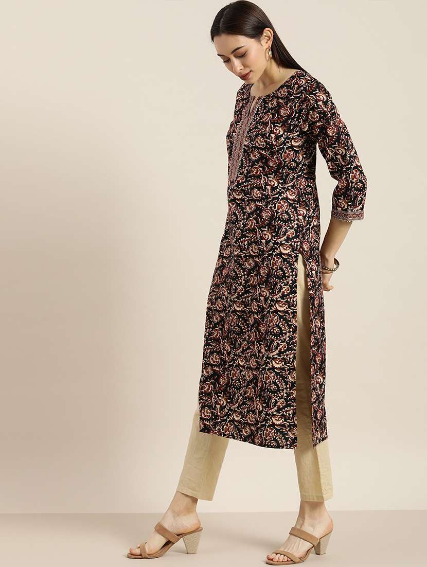 women's straight kurta - 17694810 -  Standard Image - 2