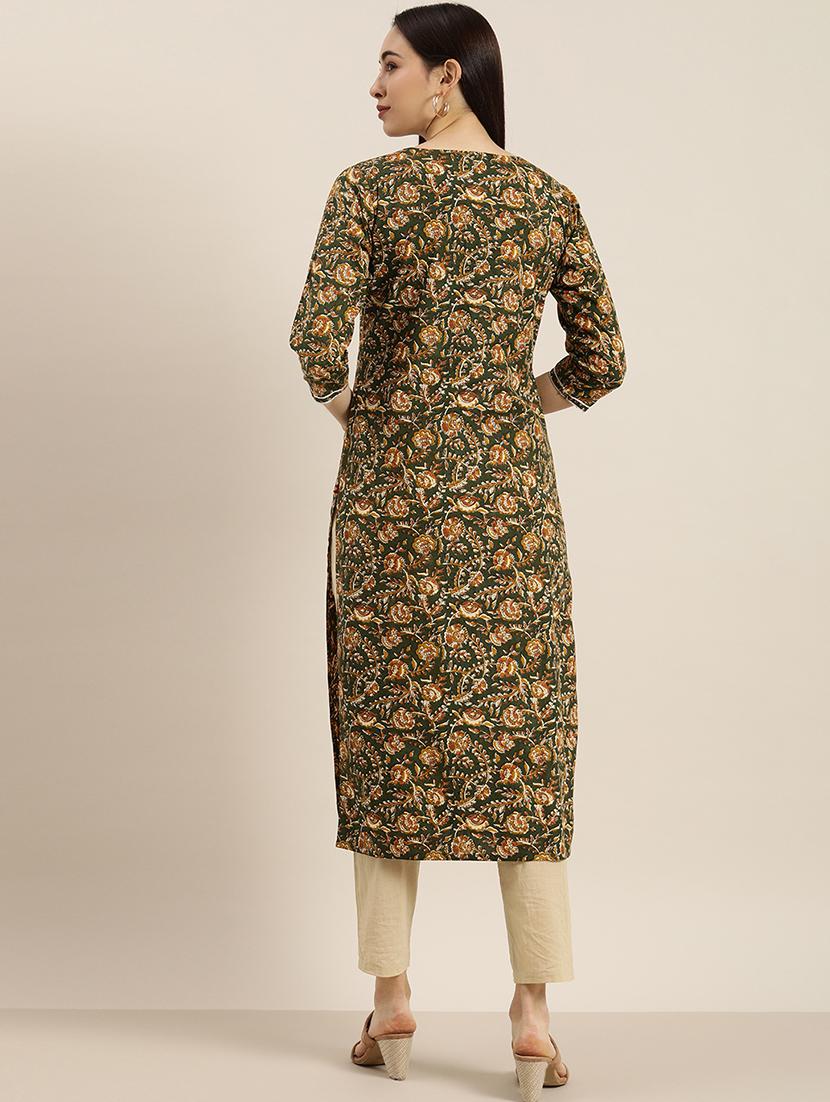 women's straight kurta - 17694815 - Standard Image - 2