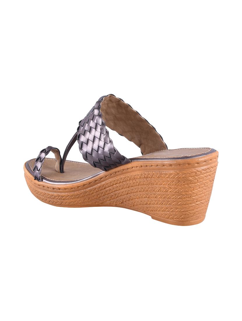 calzado women's gun metal platform heels slippers - 17695076 - Standard Image - 2