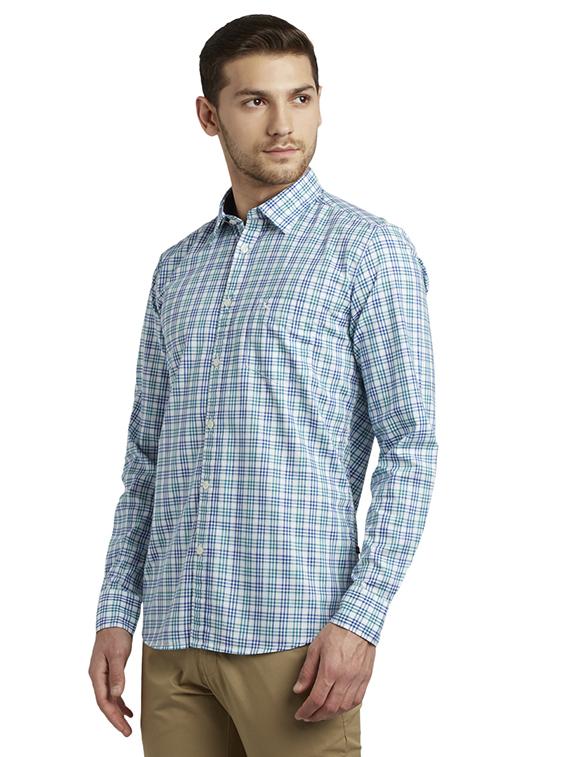 multi colored checkered casual shirt - 17696418 - Standard Image - 2