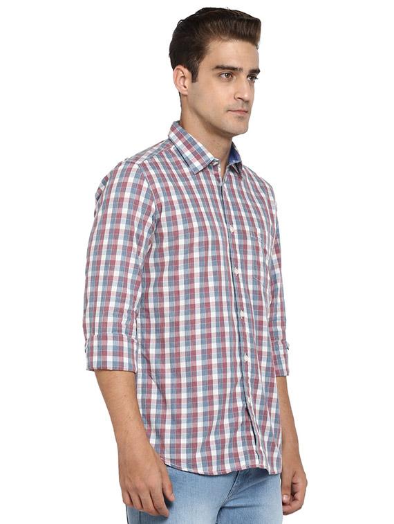 multi colored checkered casual shirt - 17696450 - Standard Image - 2