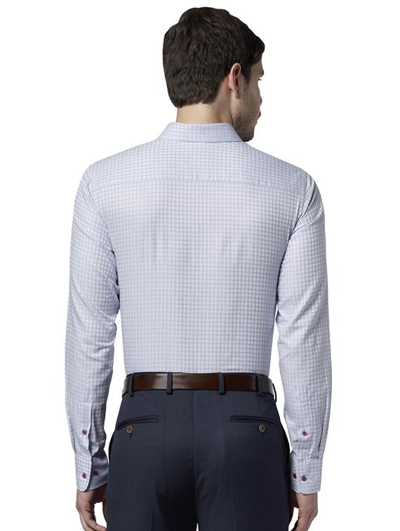 grey checkered formal shirt - 17696489 - Standard Image - 2