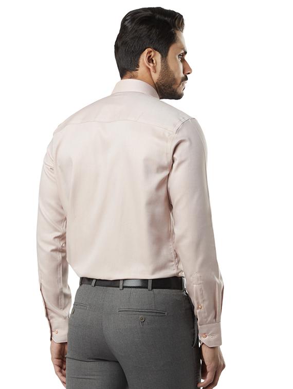 orange solid formal shirt - 17696656 - Standard Image - 2