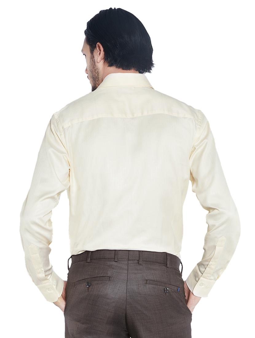 yellow solid formal shirt - 17696863 - Standard Image - 2