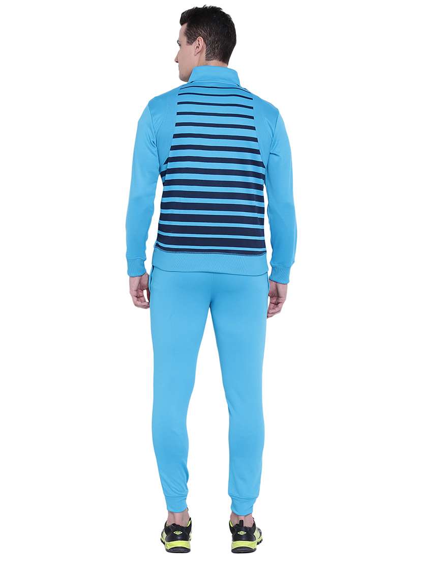 blue color block track suit - 17697882 -  Standard Image - 2