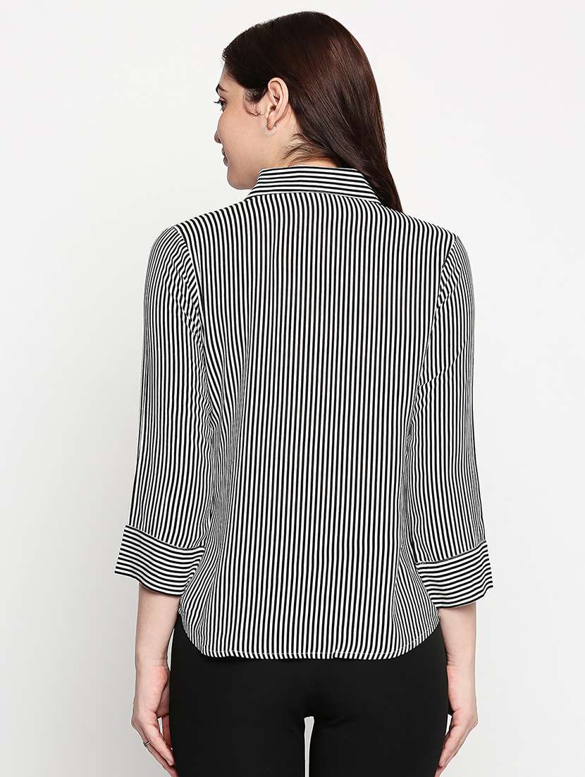 black striped regular shirt - 17709504 -  Standard Image - 2