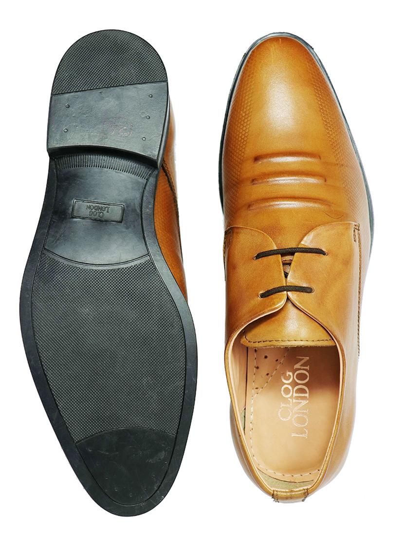 brown leather laceup derbies - 17709524 - Standard Image - 2