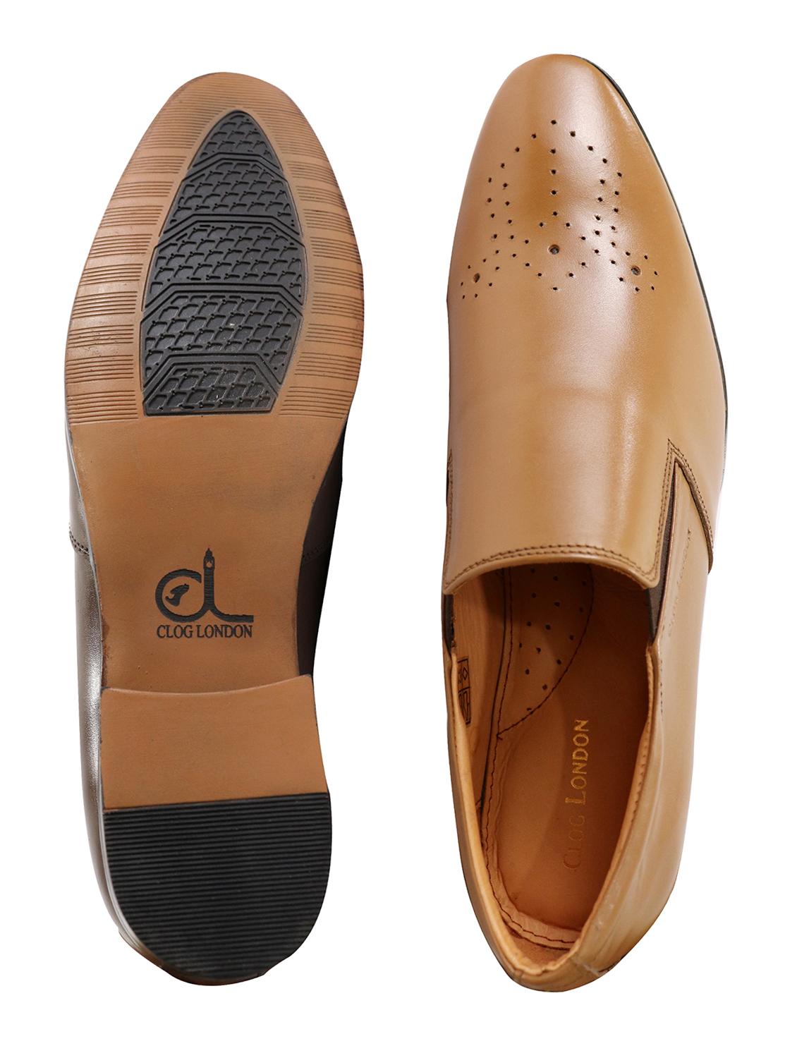 brown leather slip on brouges - 17709542 - Standard Image - 2