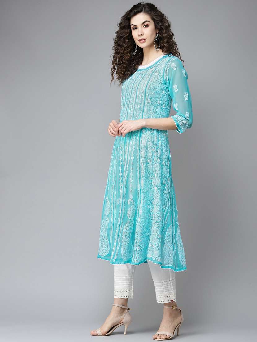 women's flared kurta - 17709551 - Standard Image - 2