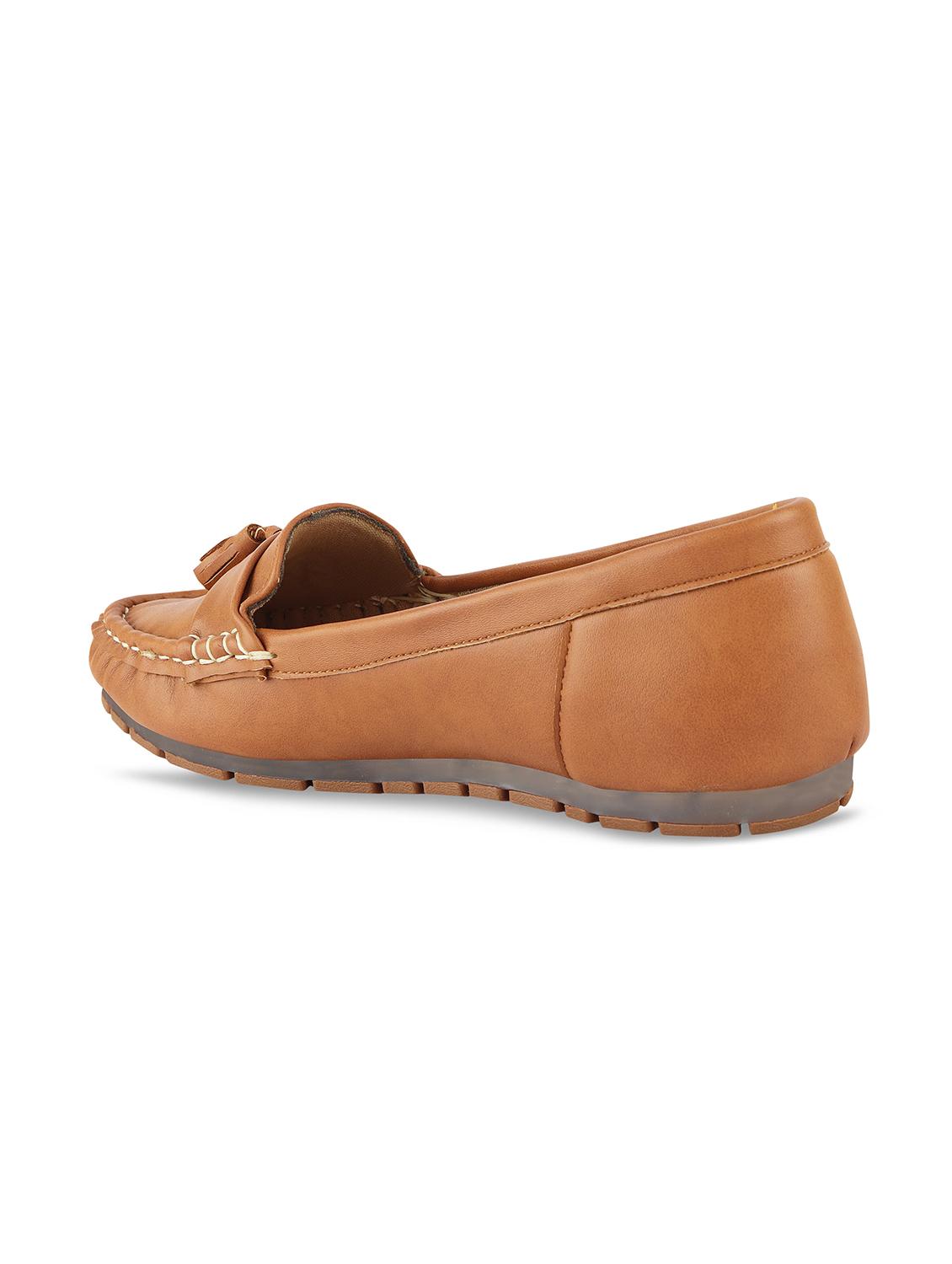 tan synthetic slip on loafers - 17710124 - Standard Image - 2