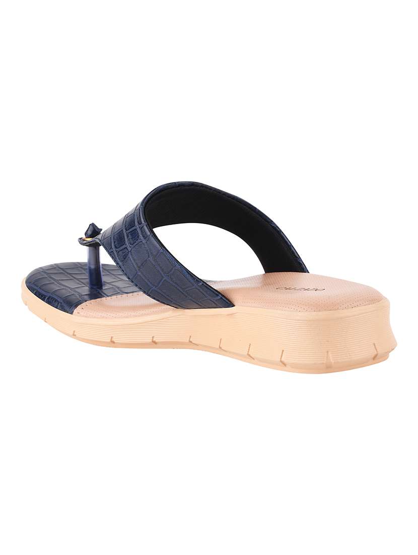 navy blue toe separator sandal - 17710332 - Standard Image - 2