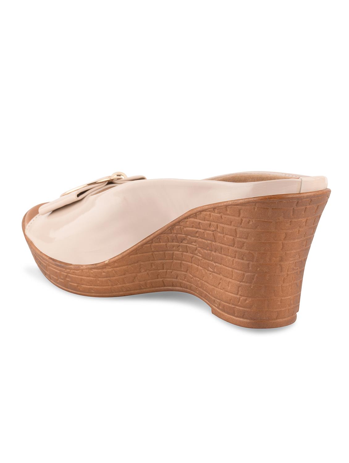 nude slip on wedge - 17710398 - Standard Image - 2