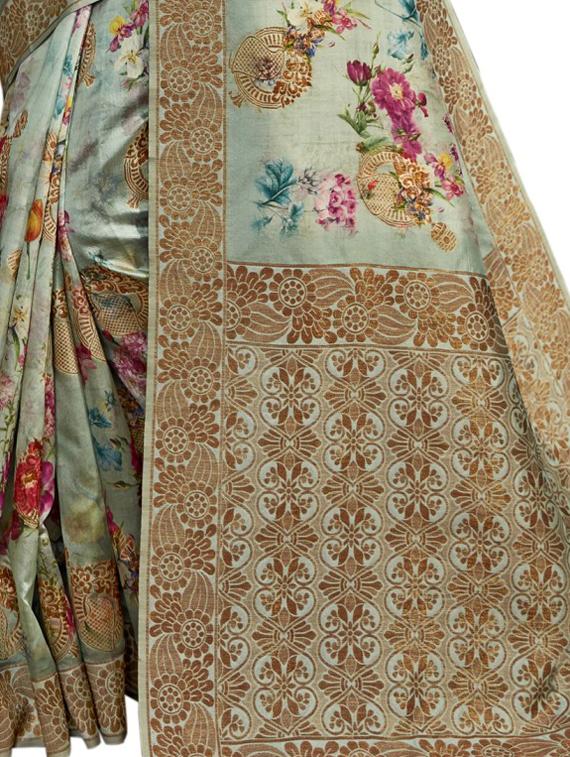 floral printed saree - 17714781 - Standard Image - 2