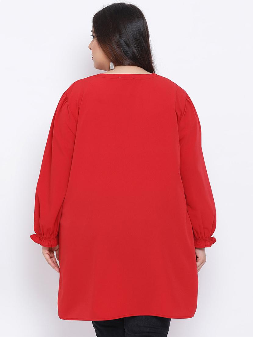 v-neck plus long top - 17715099 - Standard Image - 2