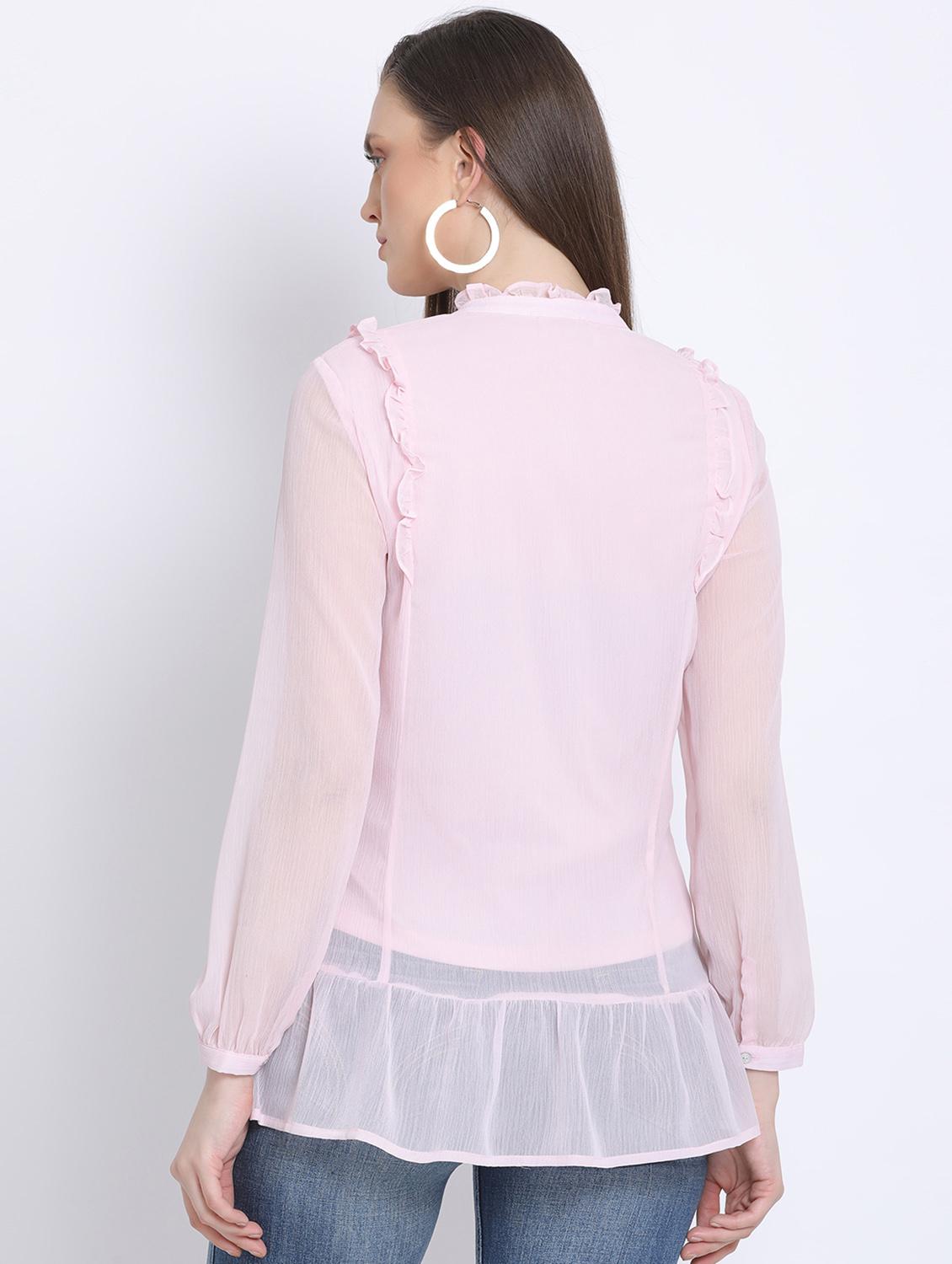 tie up neck solid maternity wear top - 17715216 - Standard Image - 2