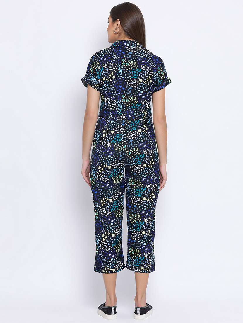 printed 3/4th jumpsuit  - 17715263 -  Standard Image - 2